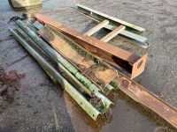 HEAP OF VARIOUS LENGTH HEAVY DUTY STEEL