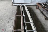 2 9' GROUND FEED TROUGHS