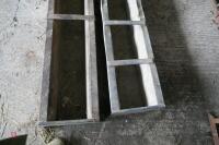 2 9' GROUND FEED TROUGHS - 9