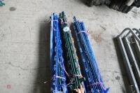 30 GREEN/BLUE ELECTRIC FENCING STAKES - 2