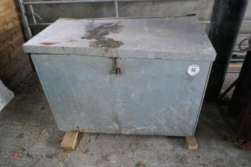 110CM X 57CM GALVANISED FEED BIN