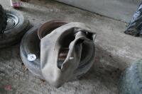 750 X 16 WHEEL CENTRE, TYRE AND TUBE - 5