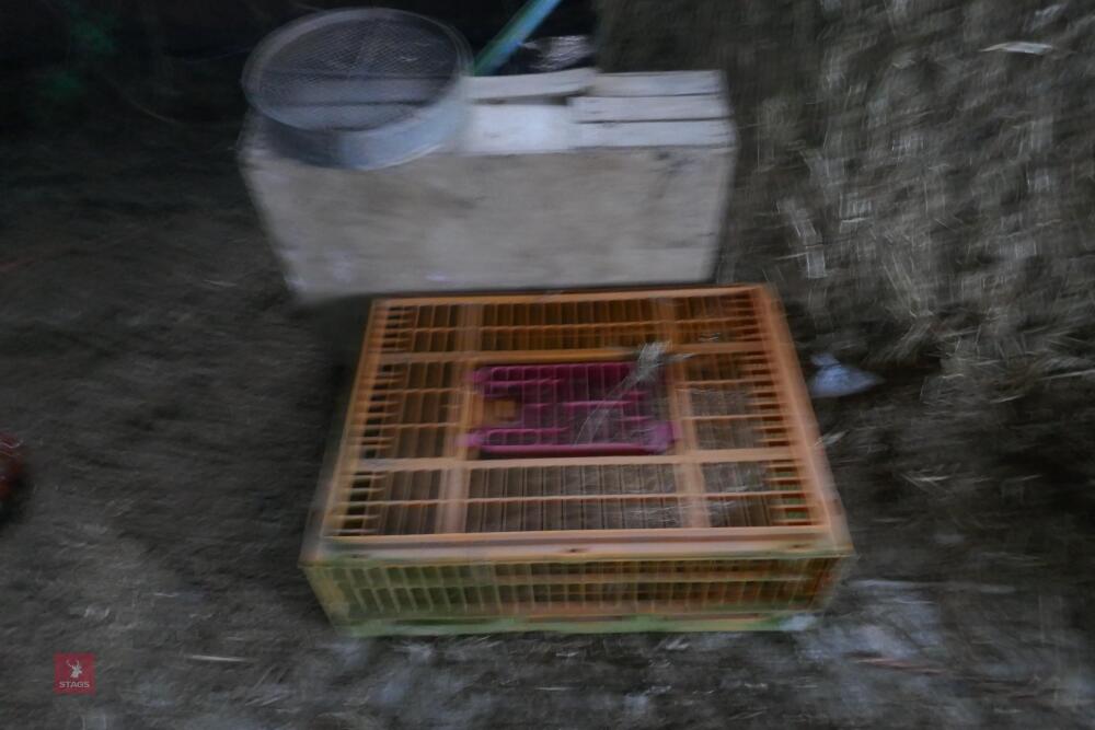 2 X POULTRY CRATES (B)