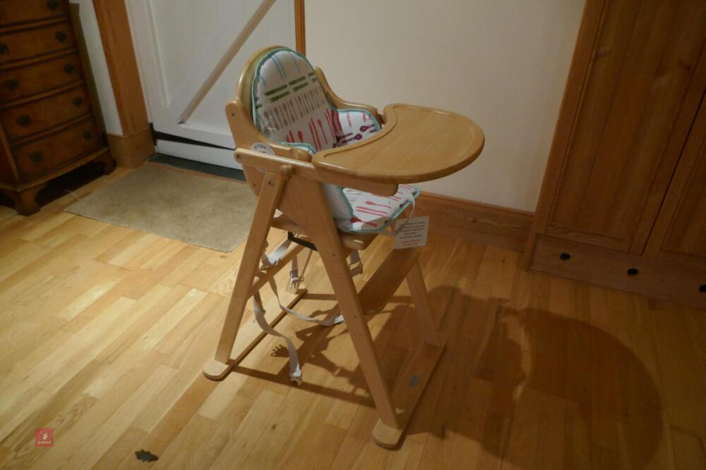 EAST COAST WOODEN CHILDS HIGH CHAIR