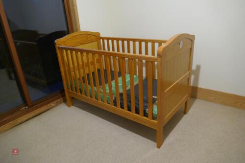 WOODEN CHILDS COT