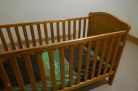 WOODEN CHILDS COT - 6