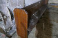 WOODEN CHURCH PEW - 2