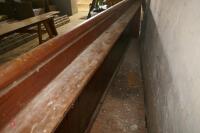 WOODEN CHURCH PEW - 9