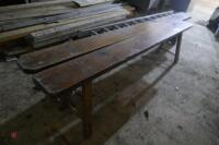 2X PINE SCHOOL BENCHES - 2