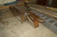 2X PINE SCHOOL BENCHES - 6