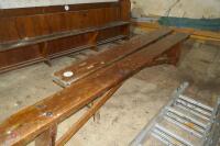 2X PINE SCHOOL BENCHES - 8