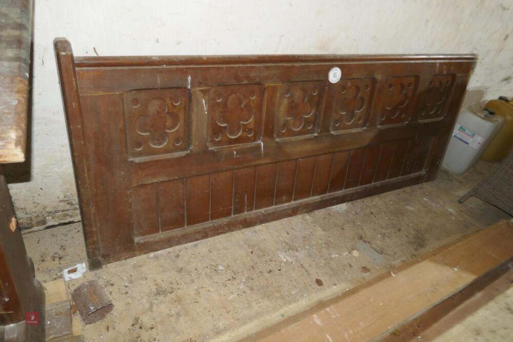 ORNATE WOODEN CHURCH SCREEN