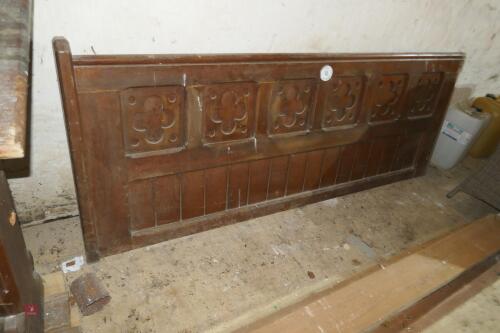 ORNATE WOODEN CHURCH SCREEN