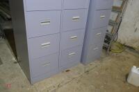 3 SILVERLINE 4 DRAW FILING CABINETS - 3