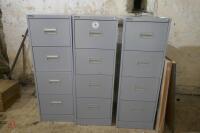 3 SILVERLINE 4 DRAW FILING CABINETS