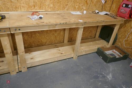 WOODEN WORKSHOP WORKBENCH