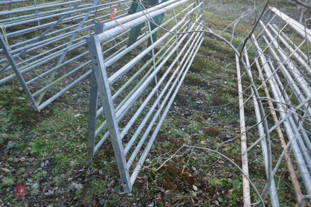 2 X GALVANISED FIELD GATES(#)