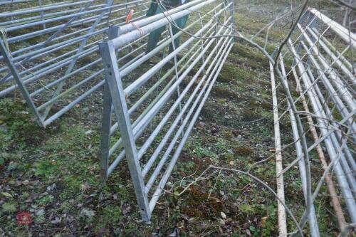 2 X GALVANISED FIELD GATES(#)