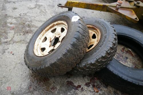 2 TOYOTA HILUX WHEELS AND TYRES