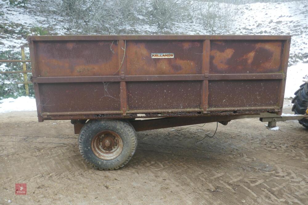 KELLANDS SINGLE AXLE TIPPING TRAILER (F)