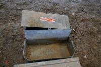 2 RICHTIE GALVANSIED WATER TROUGHS - 2