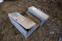 2 RICHTIE GALVANSIED WATER TROUGHS - 3