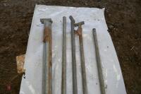 9 GALVANISED HURDLE PINS - 4