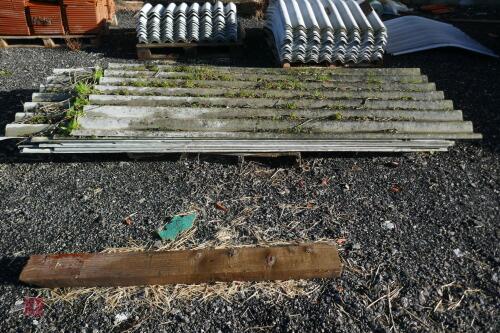 APPROX 11 FIBRE CEMENT ROOF SHEETS