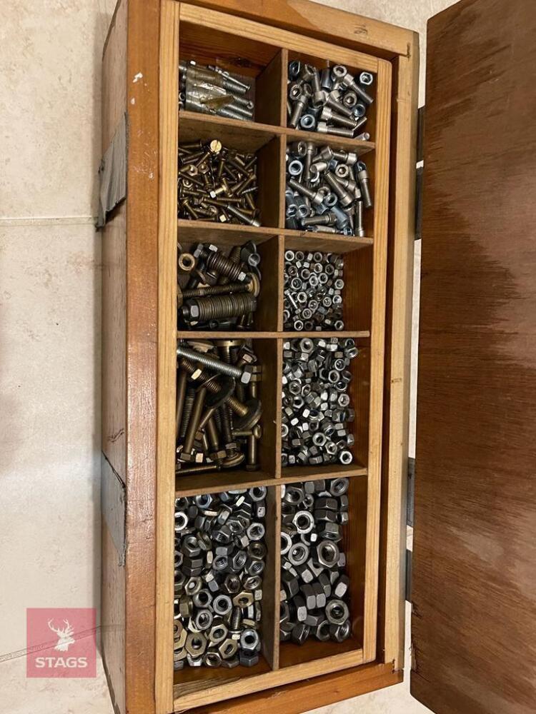 BOX OF VARIOUS NUTS & BOLTS