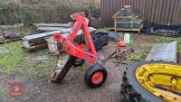 FRONT LINKAGE MOLE PLOUGH Wheels, tyres + torpedo in good condition