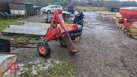 FRONT LINKAGE MOLE PLOUGH Wheels, tyres + torpedo in good condition - 3