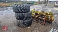 3 FLOTATION TYRES 560/60R 22.5 Varied tread