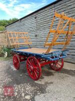 1900'S VINTAGE HAY WAGON - 4