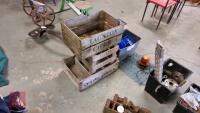 3 WOODEN FRUIT CRATES - 2