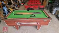 POOL TABLE C/W CUES AND REST - 3