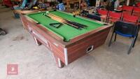 POOL TABLE C/W CUES AND REST - 4