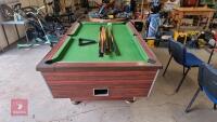 POOL TABLE C/W CUES AND REST - 5