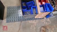 NUTS, BOLTS, PLASTIC TRAYS + SHELVING - 4