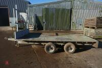 IFOR WILLIAMS 12FT FLAT BED TRAILER - 16