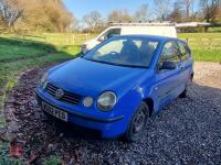 2002 VOLKSWAGEN 1.2L POLO CAR - 4