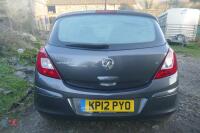 2012 VAUXHALL CORSA 1.2L CAR - 12