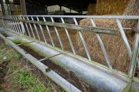 15' GALV CATTLE FEED TROUGH/BARRIER