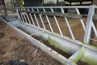 15' GALV CATTLE FEED TROUGH/BARRIER