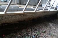 15' GALV CATTLE FEED TROUGH/BARRIER - 8