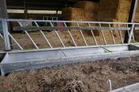 15' GALV CATTLE FEED TROUGH/BARRIER - 12