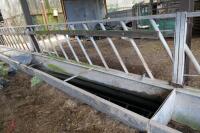 15' GALV CATTLE FEED TROUGH/BARRIER - 8