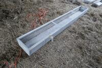 1 2.5M GALVANISED HOOK ON FEED TROUGH