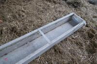 1 2.5M GALVANISED HOOK ON FEED TROUGH - 3