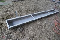 1 2.5M GALVANISED HOOK ON FEED TROUGH - 7