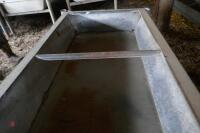 FREESTANDING GALVANISED BEEF TROUGHS - 3